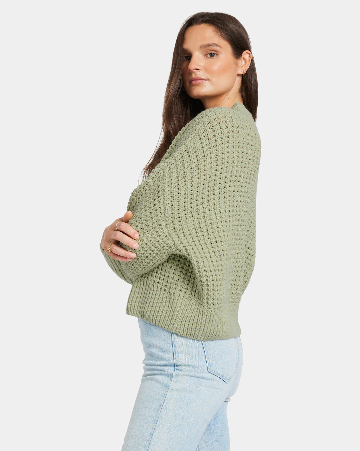 WAFER 1/2 ZIP KNIT