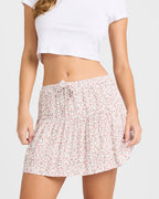 Womens Springdield Tiered Mini Skirt