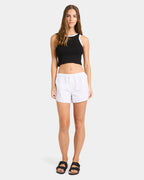 Womens Cameo Elastic Waist Shorts