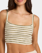 Womens Traverse Stripe Crop Tank