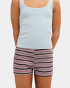 Womens Lacy Elastic Waist Shorts