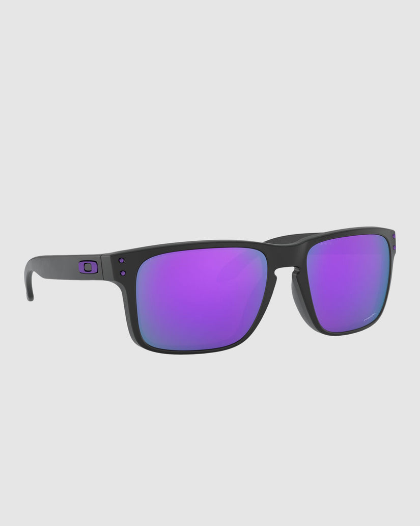 Holbrook Matte Black Prizm Square Sunglasses