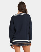 WOMENS AUSTIN V NECK KNIT SWEATER