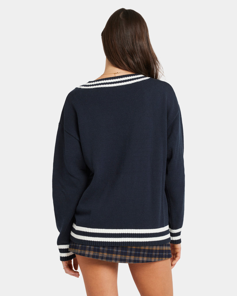 WOMENS AUSTIN V NECK KNIT SWEATER