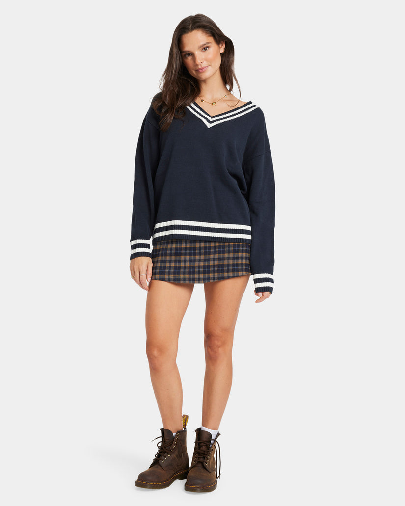 WOMENS AUSTIN V NECK KNIT SWEATER