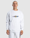 MENS JUMBLE FLEECE CREW NECK