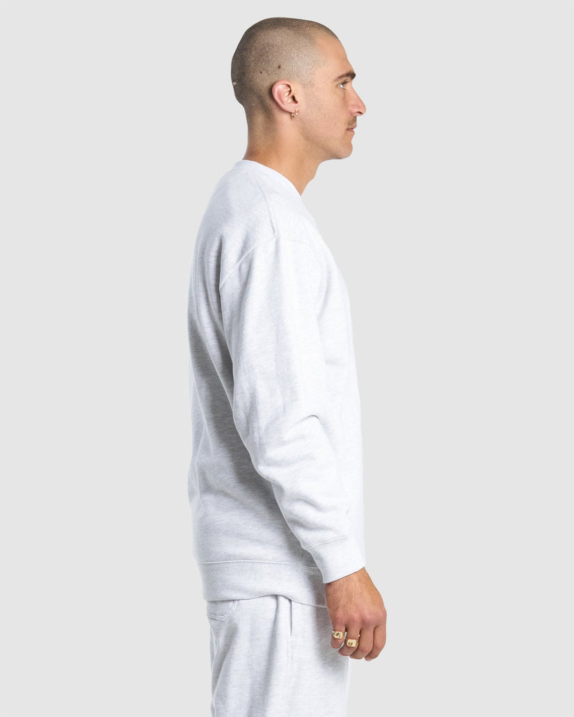 MENS JUMBLE FLEECE CREW NECK