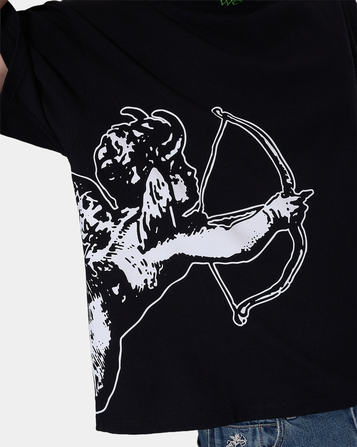 Mens Cherub Cropped T-Shirt