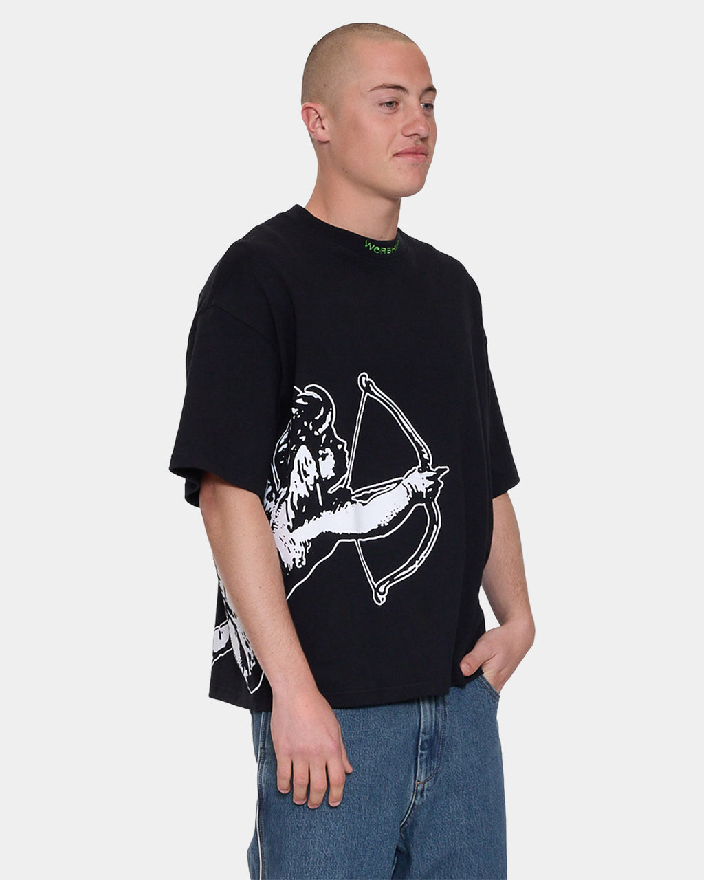 Mens Cherub Cropped T-Shirt