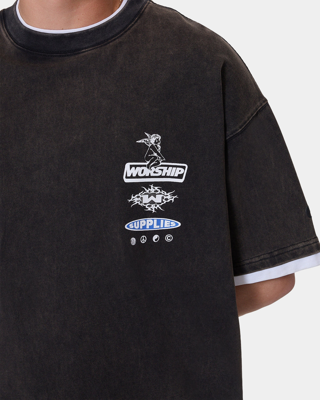 Mens Is This It Cropped Layer T-Shirt