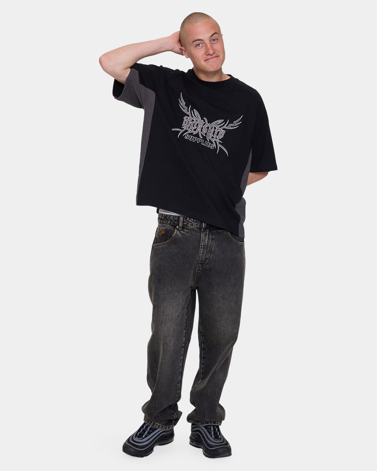 Mens Trudge Cropped Raglan T-Shirt