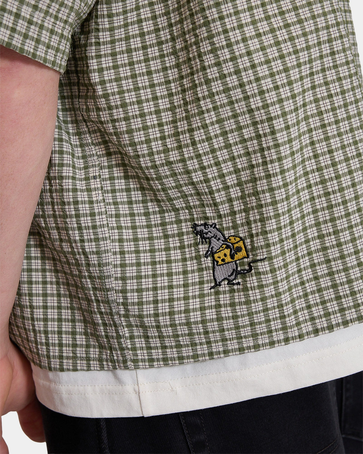 Mens On Leave Cropped Short Sleeve Shirt