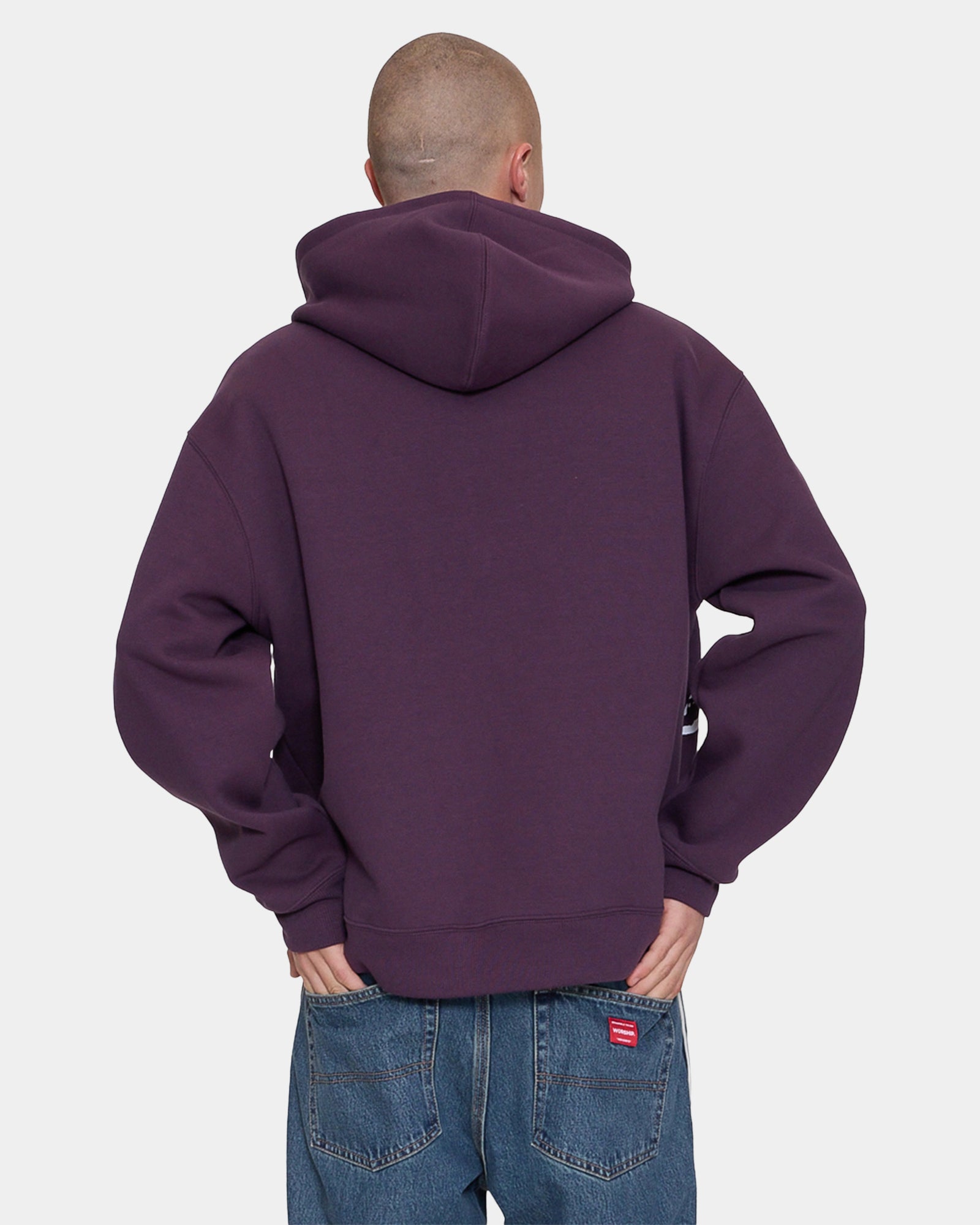 Mens Big Cherub Zip Up Hoodie