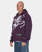 Mens Big Cherub Zip Up Hoodie