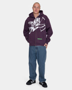 Mens Big Cherub Zip Up Hoodie
