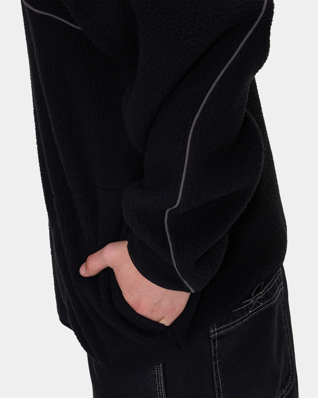 Mens Sonic Quarter Zip Sherpa Fleece Jumper