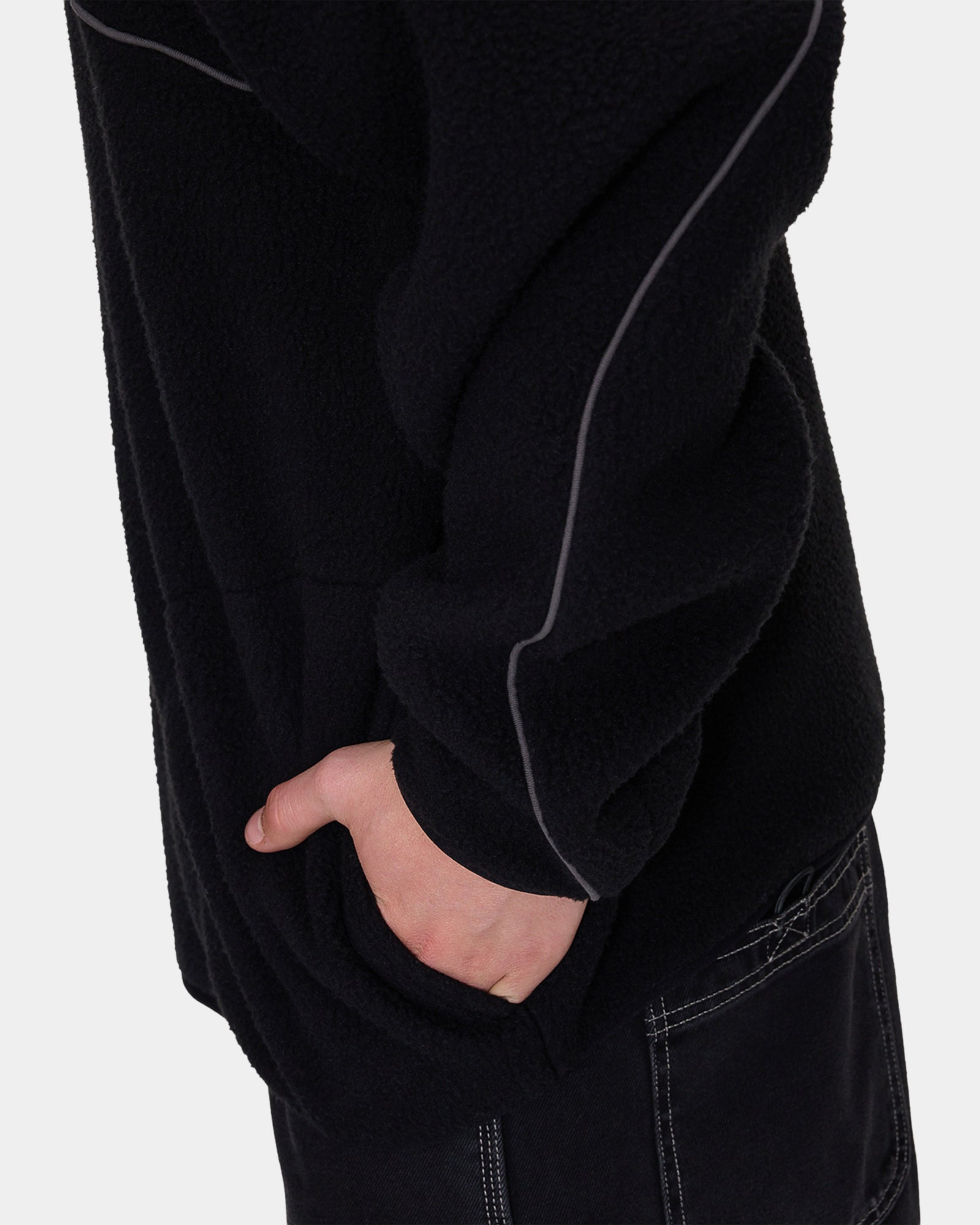 Mens Sonic Quarter Zip Sherpa Fleece Jumper
