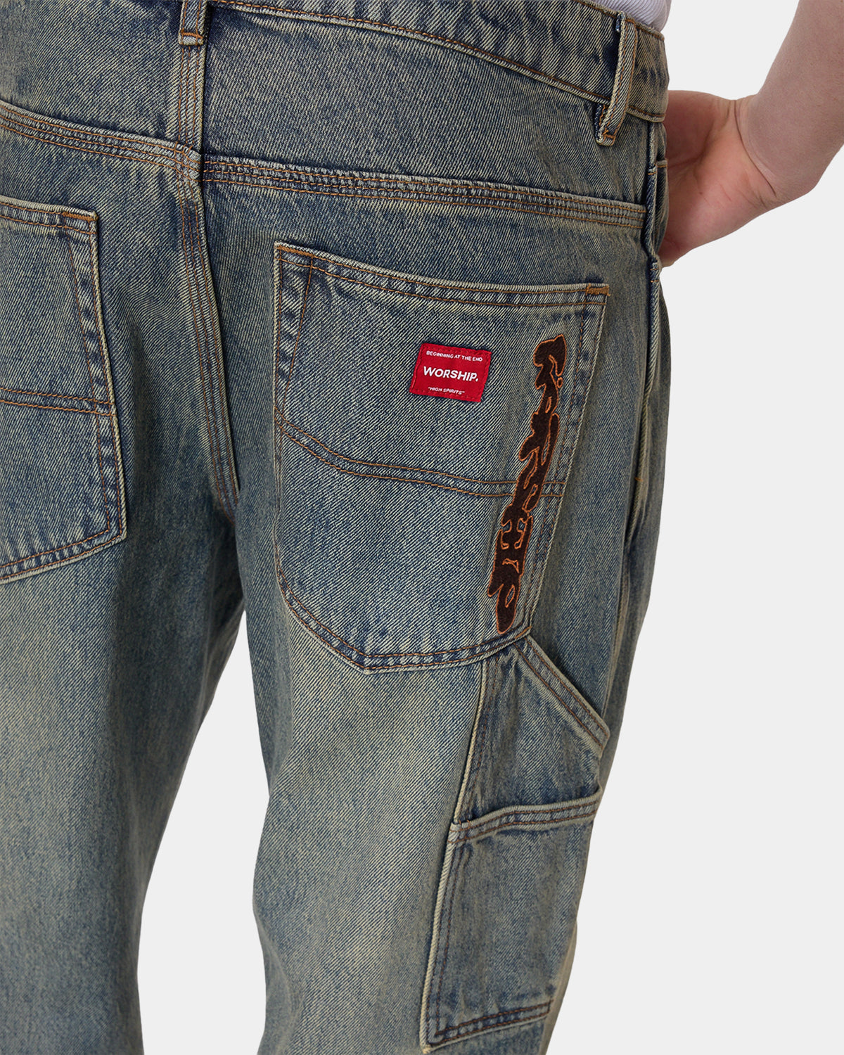 Mens Plain Sight Carpenter Denim Jeans