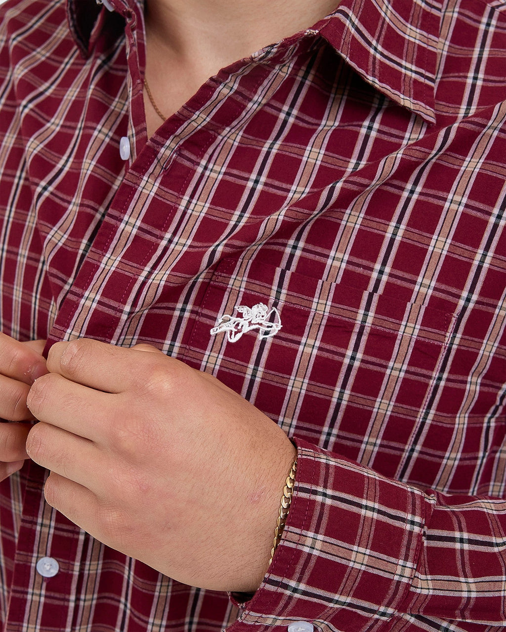 MENS CHERUB POCKET LONG SLEEVE SHIRT