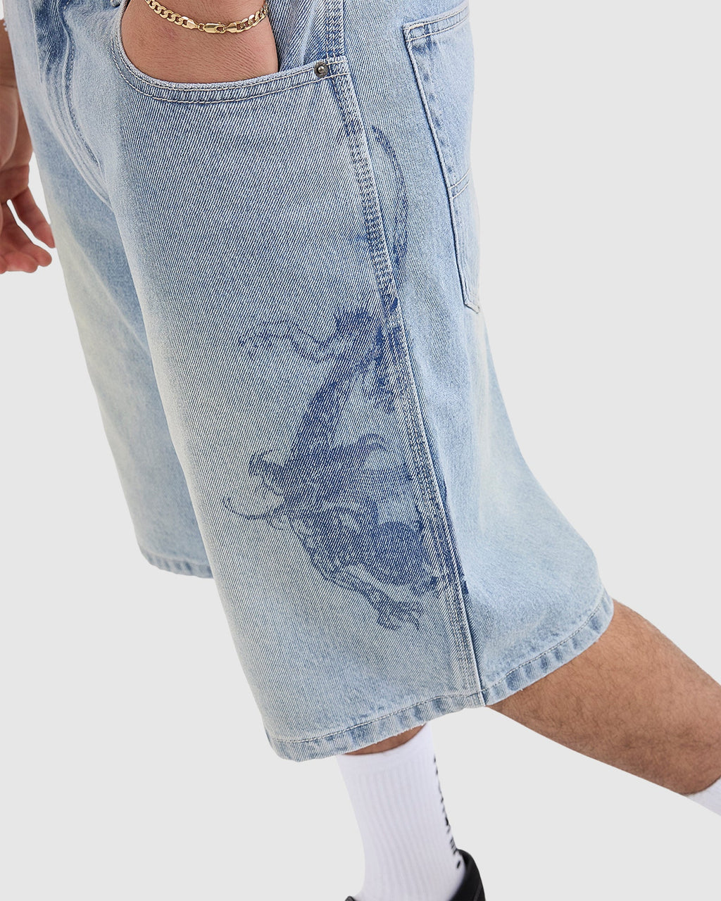 MENS PUSH OFF BIG DAWG JEANS SHORTS