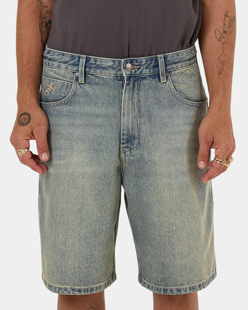 Mens Throws Big Dawg Denim Shorts