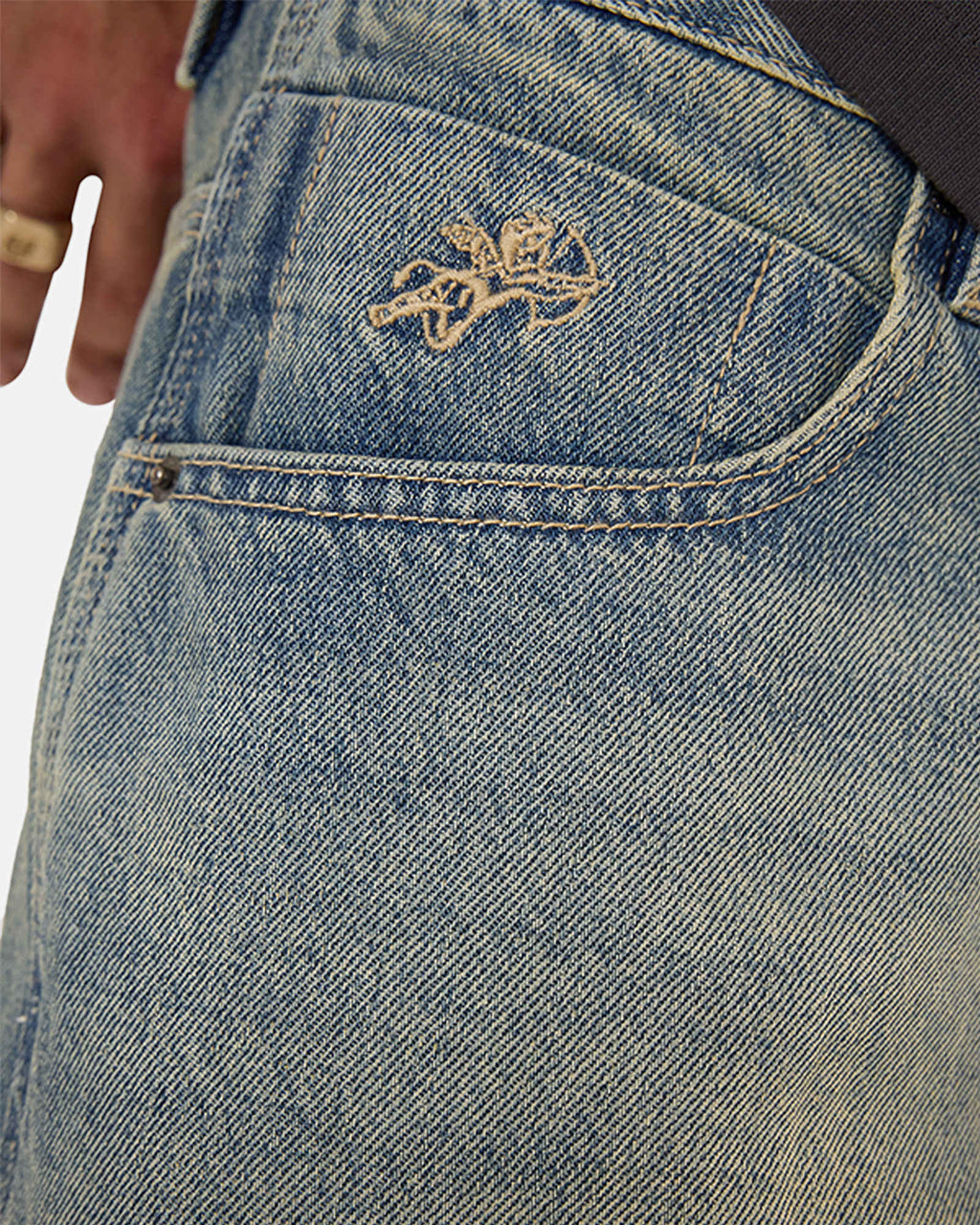 Mens Throws Big Dawg Denim Shorts