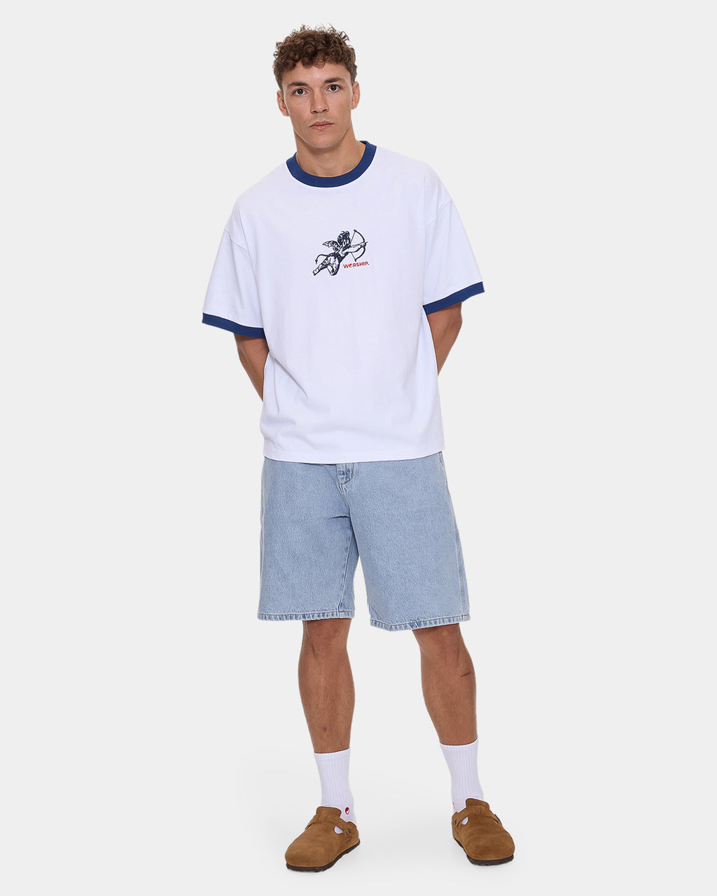 Mens Cherub Oversized Ringer T-Shirt