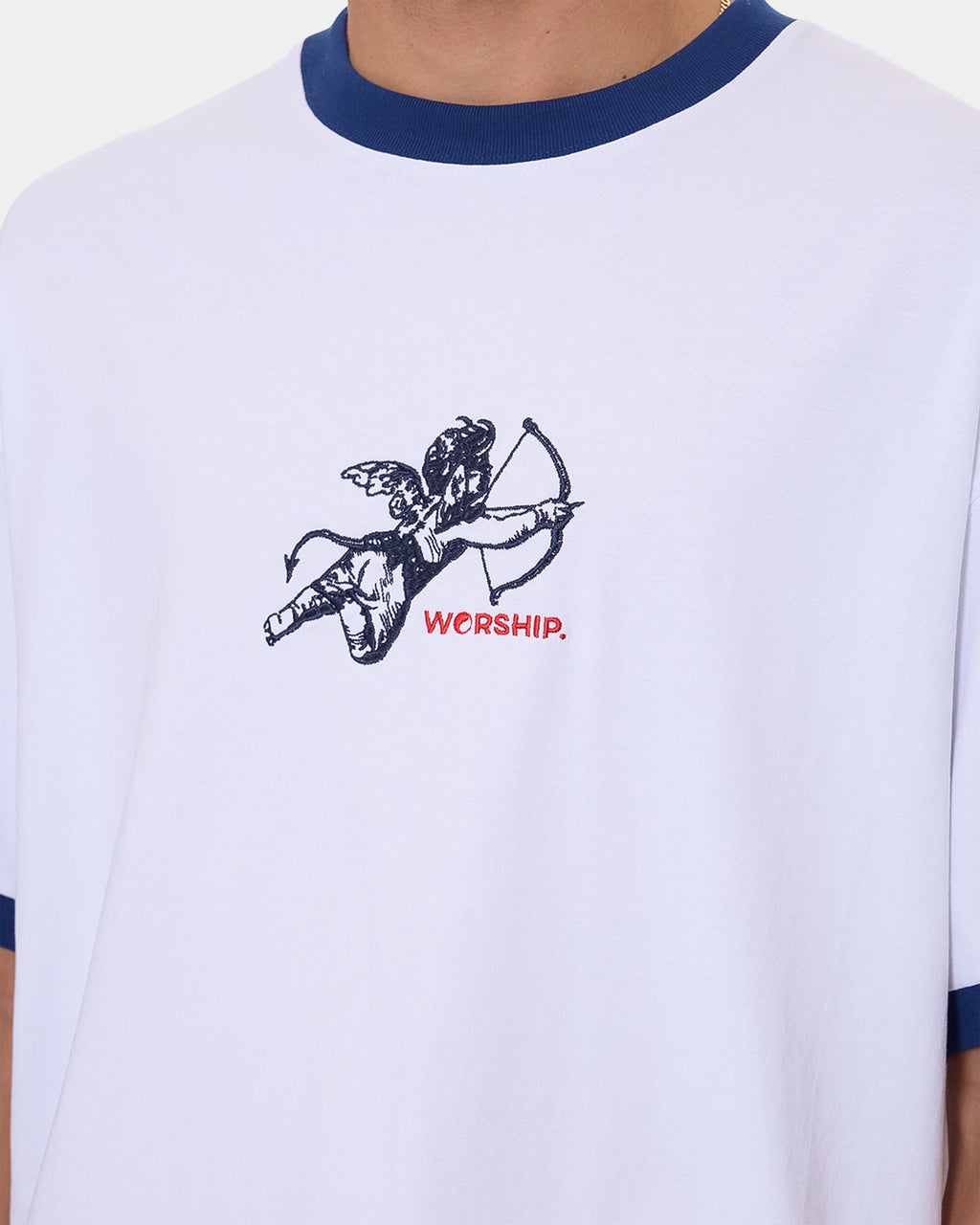 Mens Cherub Oversized Ringer T-Shirt