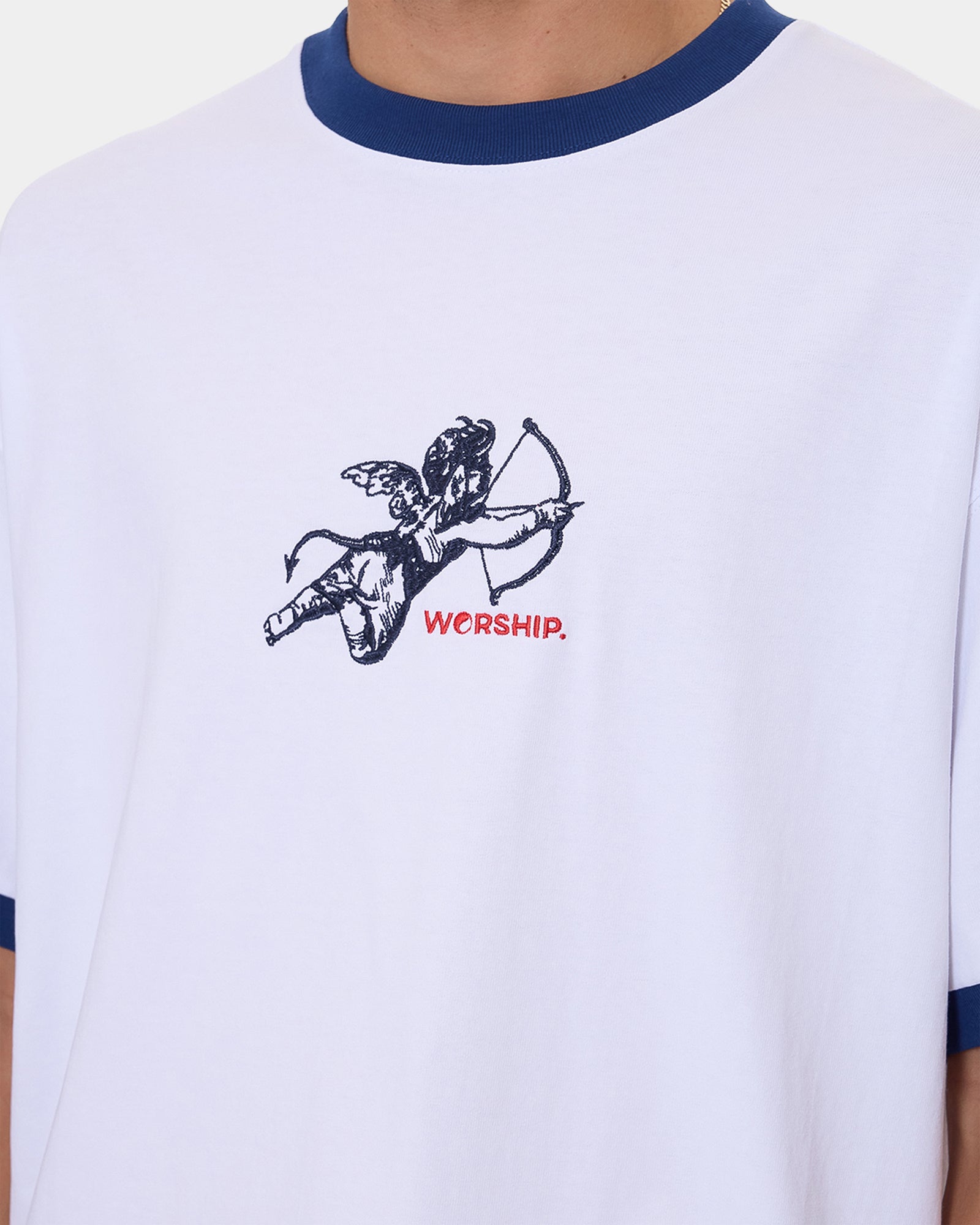 Mens Cherub Oversized Ringer T-Shirt
