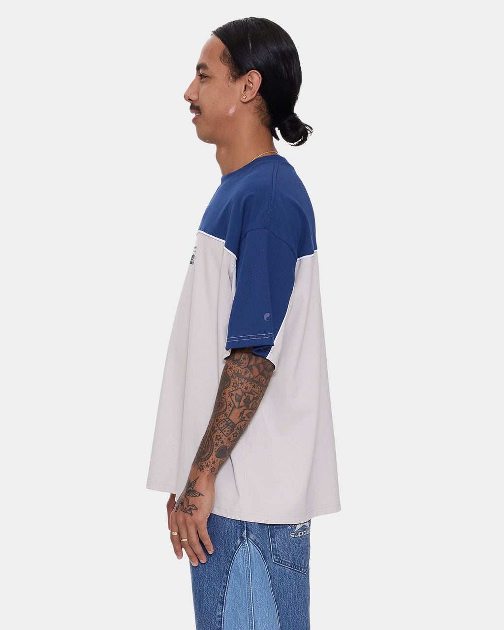 Mens Blender Oversized Panel T-Shirt