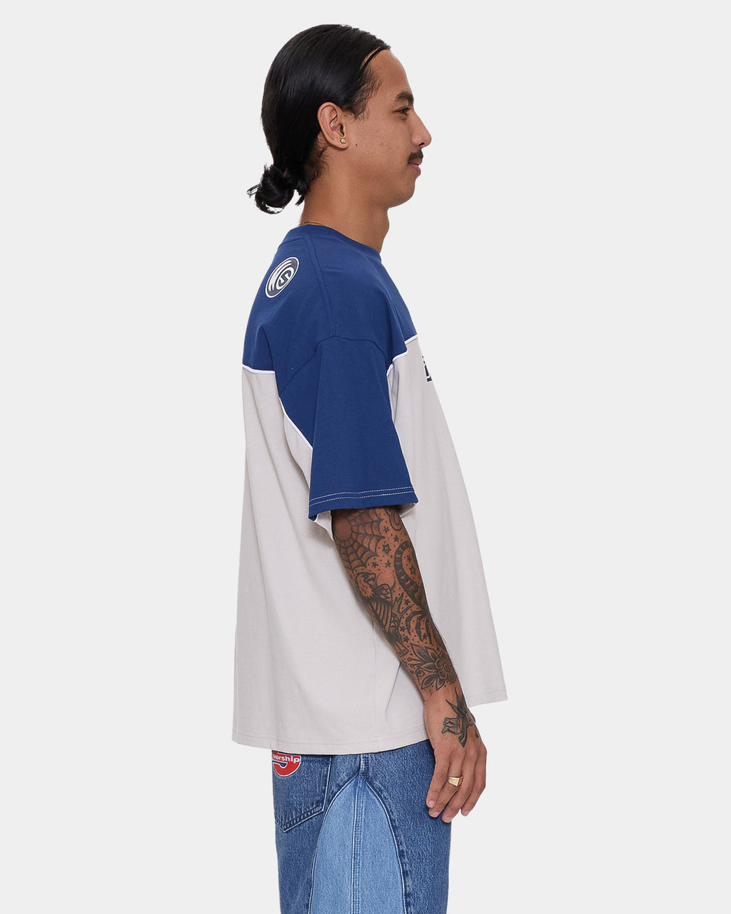 Mens Blender Oversized Panel T-Shirt