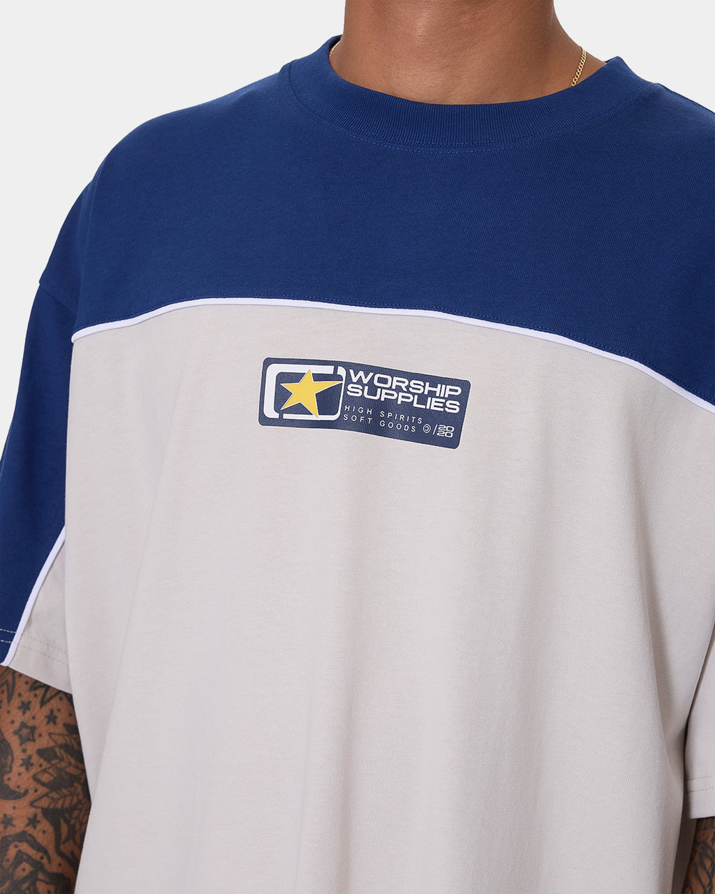 Mens Blender Oversized Panel T-Shirt