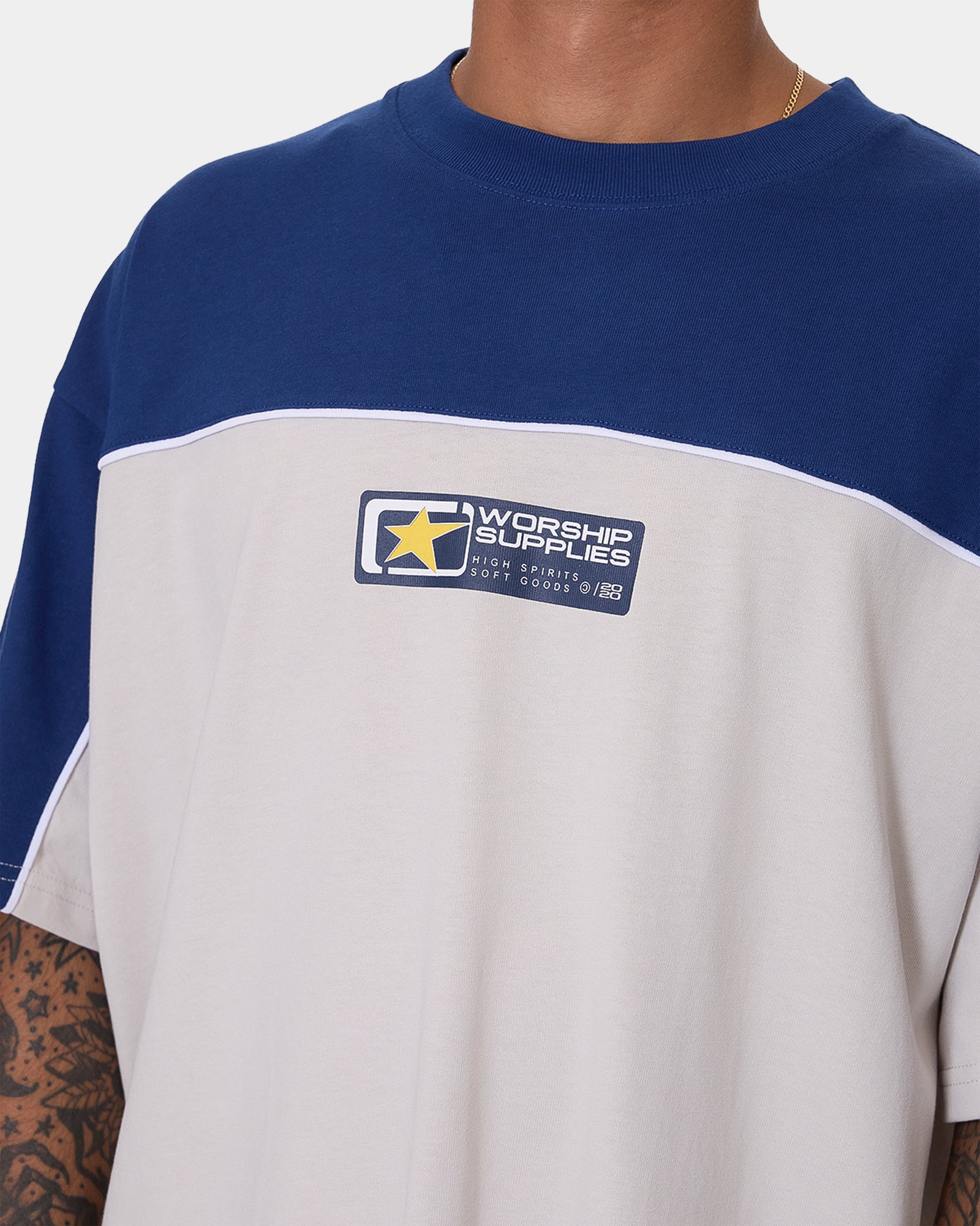 Mens Blender Oversized Panel T-Shirt