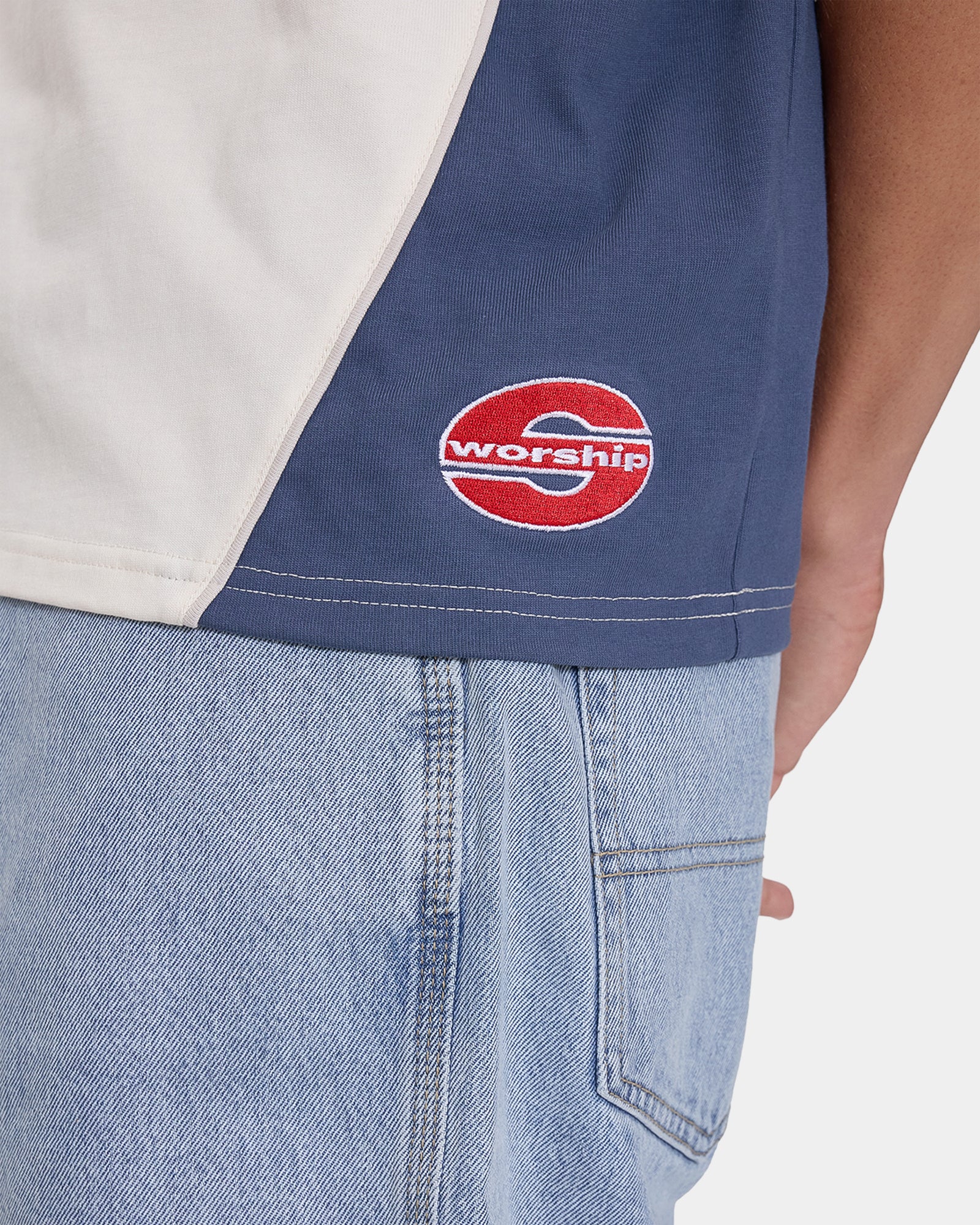 Mens Laps Panel Oversized T-Shirt