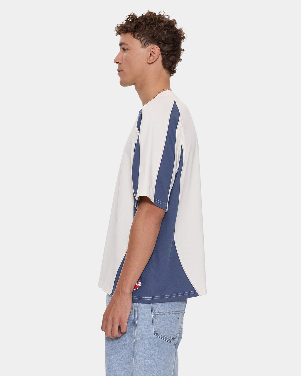 Mens Laps Panel Oversized T-Shirt