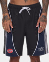 Mens Laps Elastic Swim Shorts