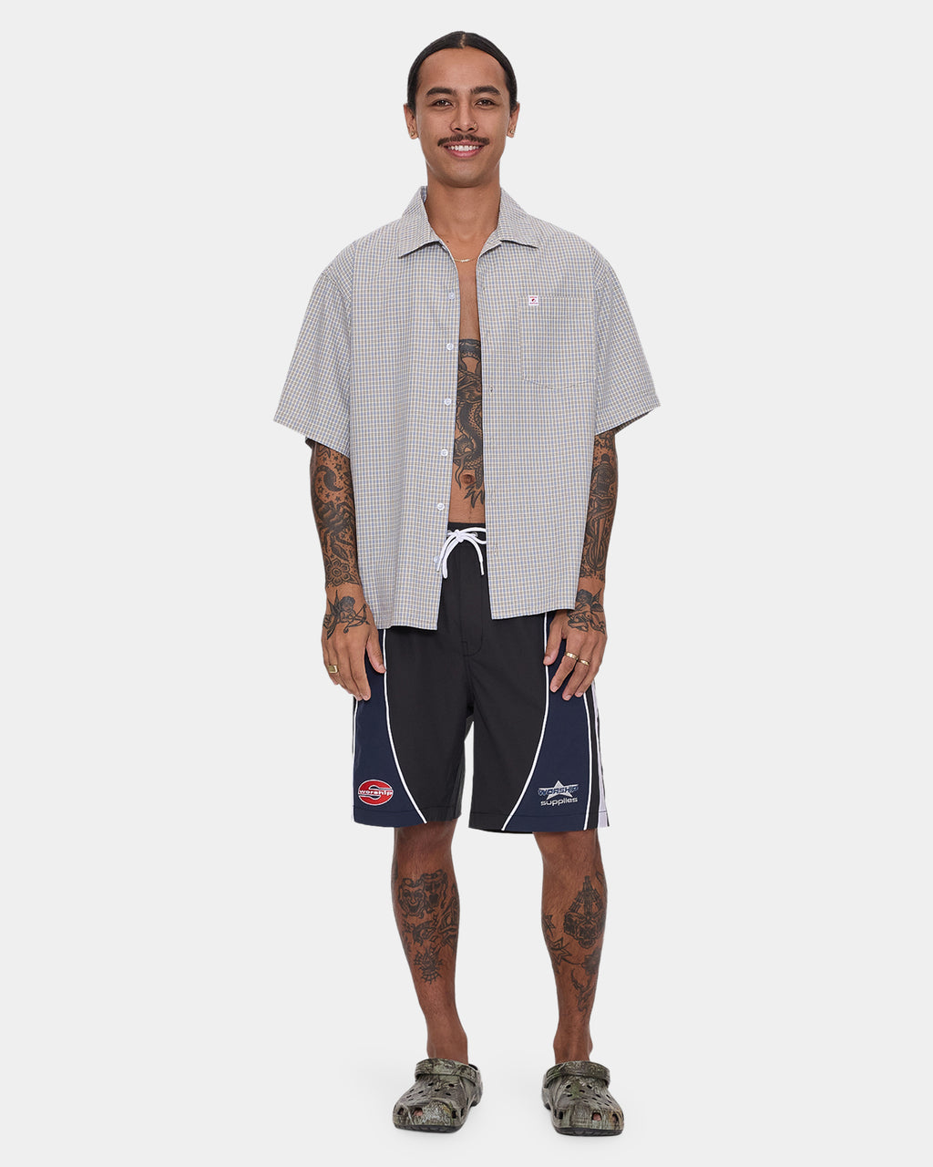 Mens Laps Elastic Swim Shorts