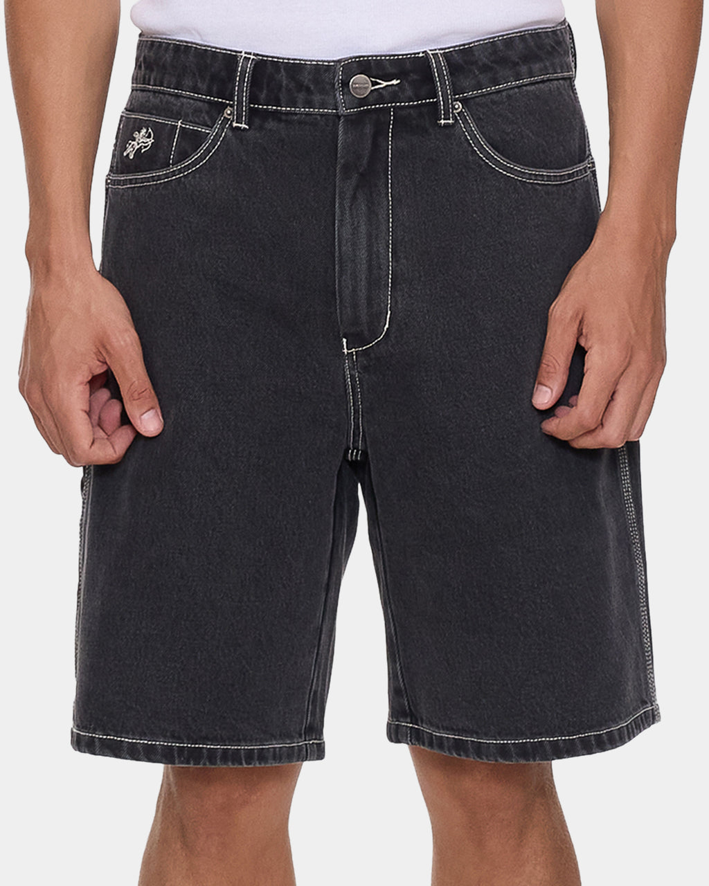 Mens Glazed Carpenter Denim Shorts
