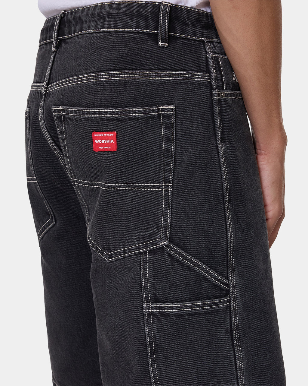 Mens Glazed Carpenter Denim Shorts