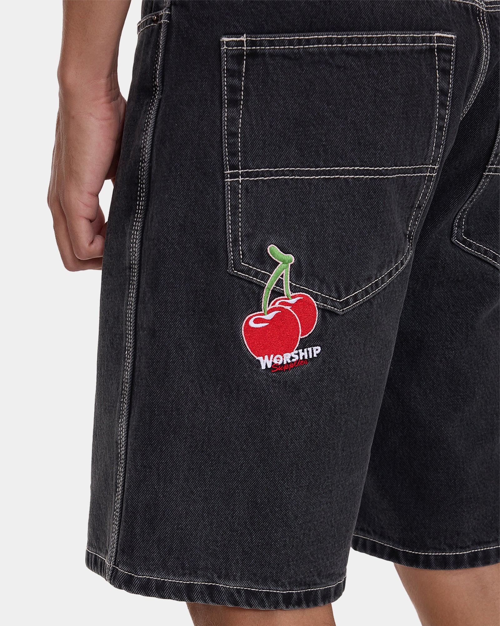 Mens Glazed Carpenter Denim Shorts