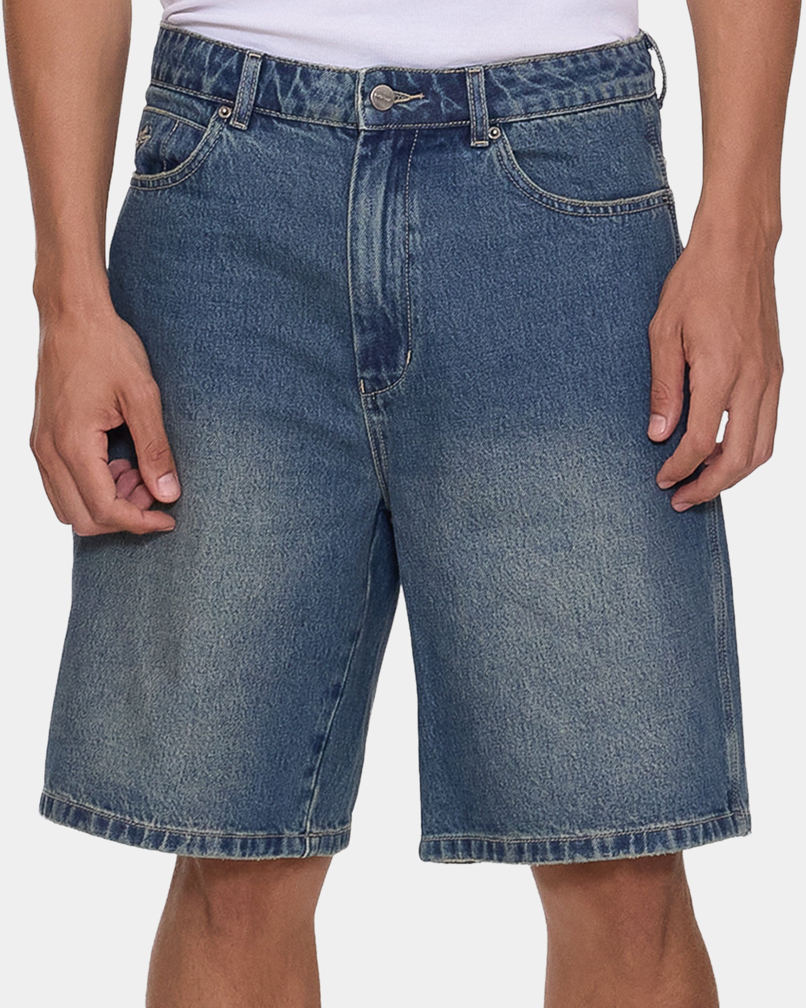Mens Devilish Carpenter Denim Shorts