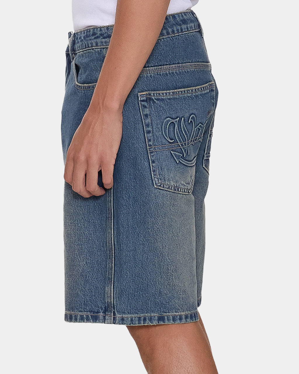 Mens Devilish Carpenter Denim Shorts