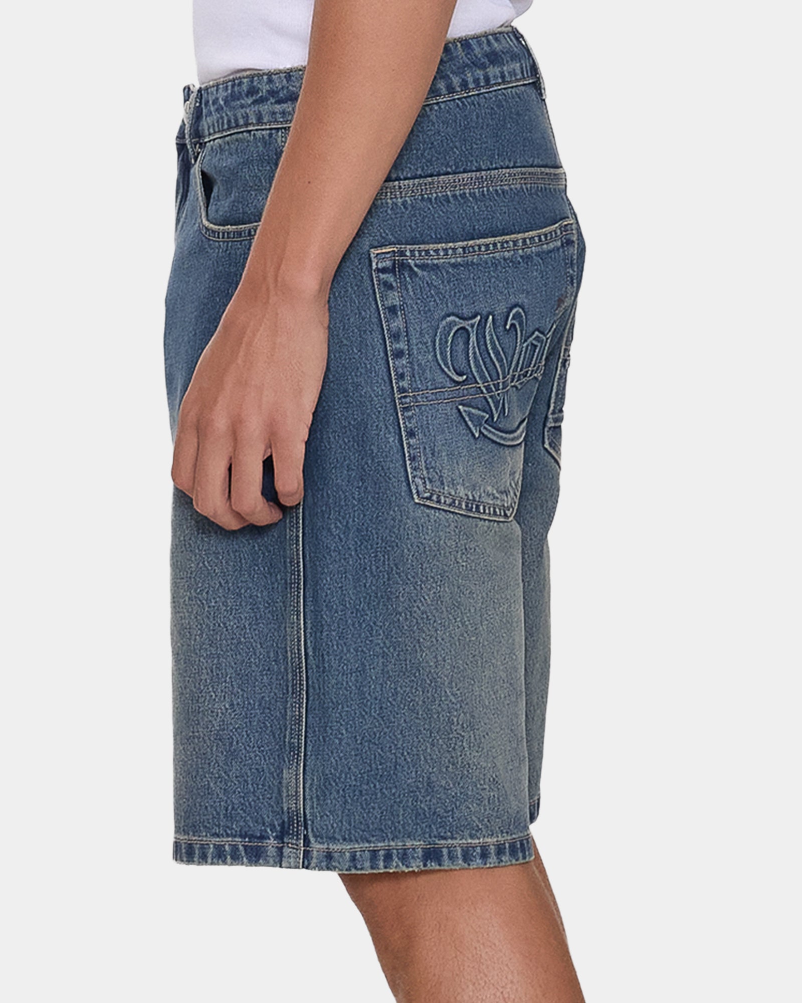 Mens Devilish Carpenter Denim Shorts