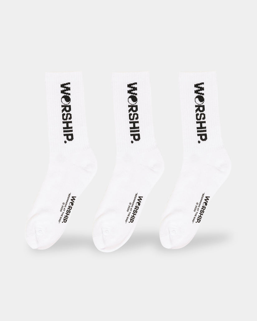 MENS CORE 3 PACK CREW SOCKS