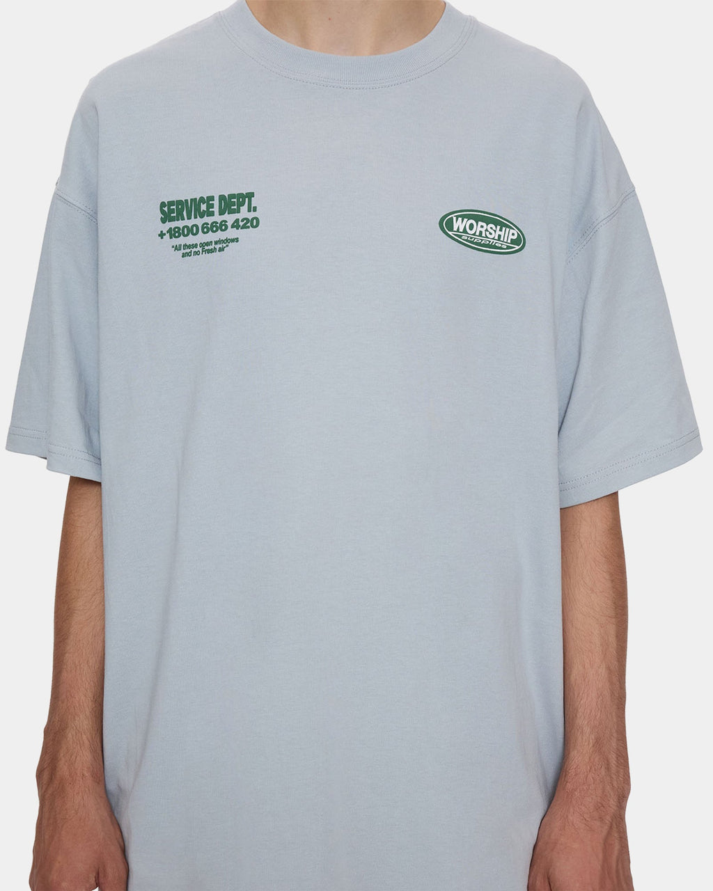 Mens Department Oversized Cropped T-Shirt