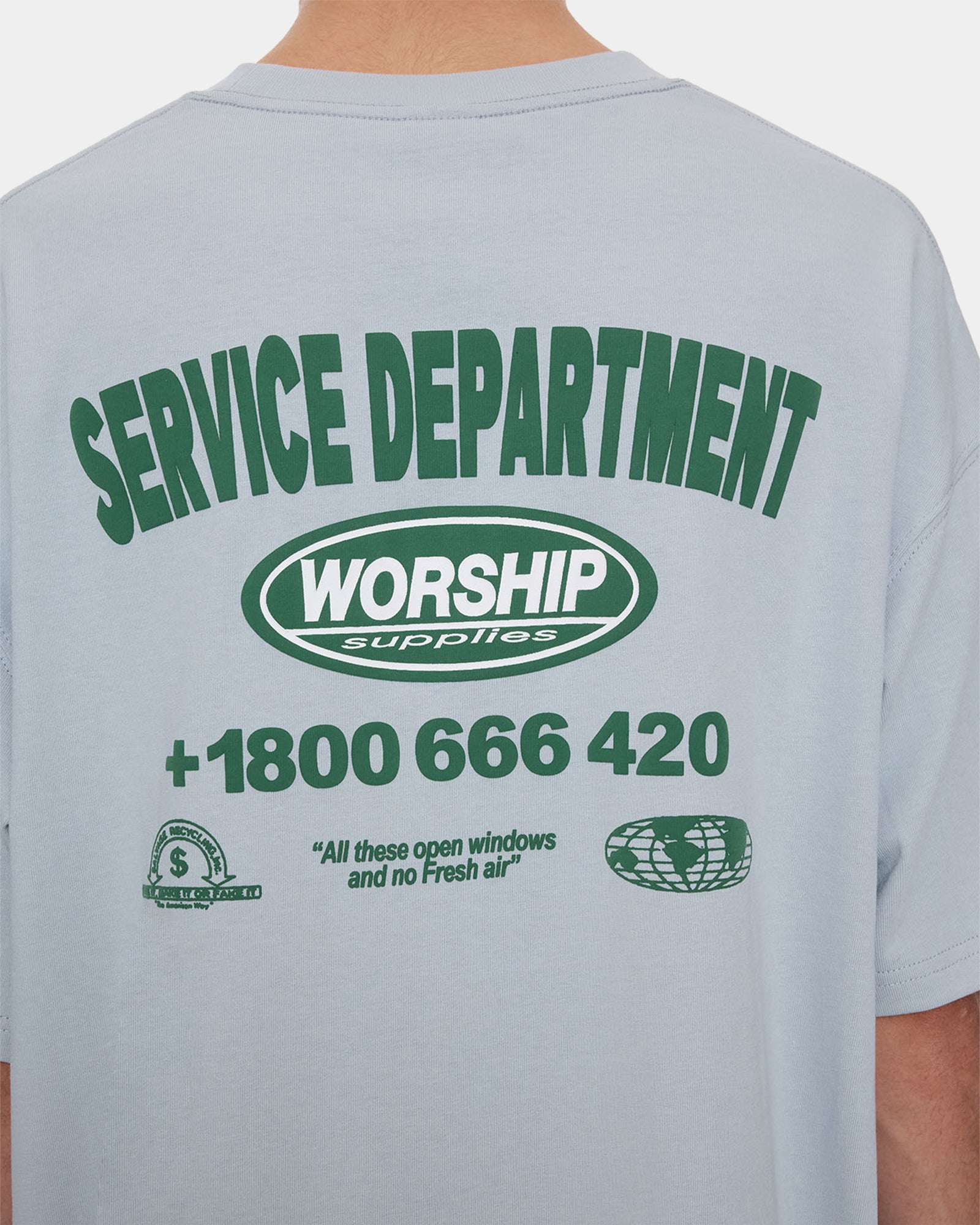 Mens Department Oversized Cropped T-Shirt
