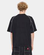 Mens Frequency Panel Oversized Raglan T-Shirt