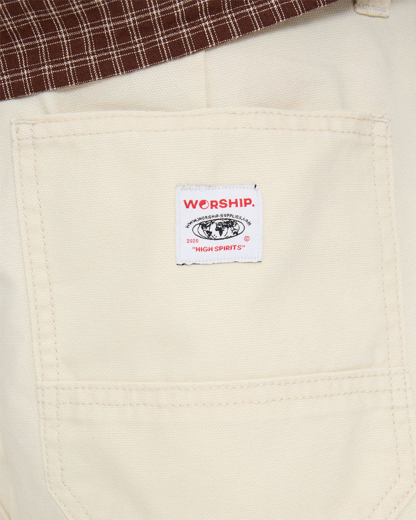 Mens Canvas Utility Carpenter Shorts