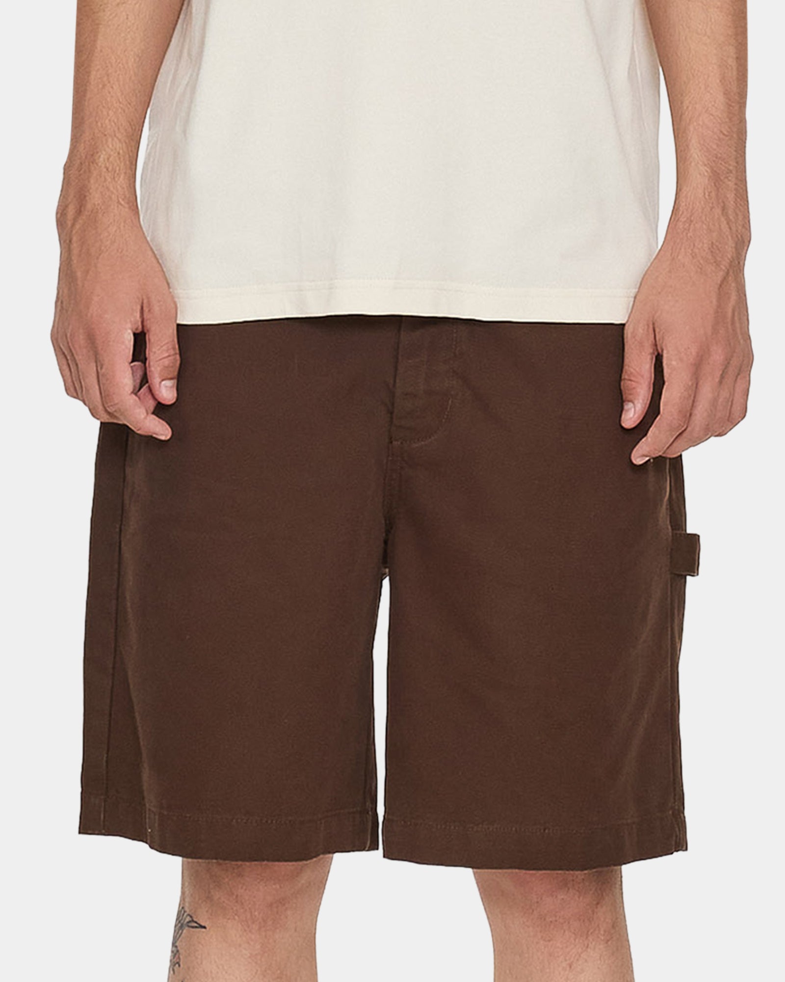 Mens Canvas Utility Carpenter Shorts