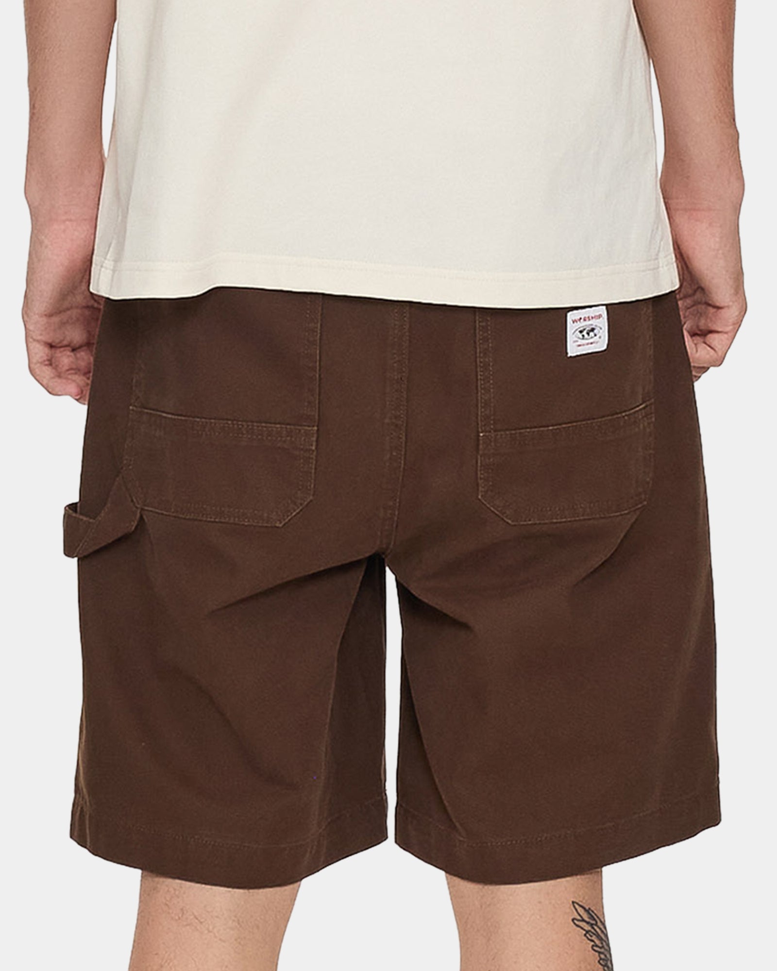 Mens Canvas Utility Carpenter Shorts